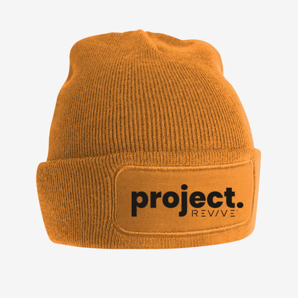 Original Patch Beanie - printed  Project Revive in black Thumbnail