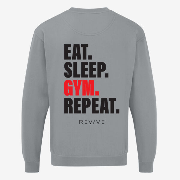 UCC Everyday Sweat - printed  Eat Sleep Gym Repeat in black Thumbnail