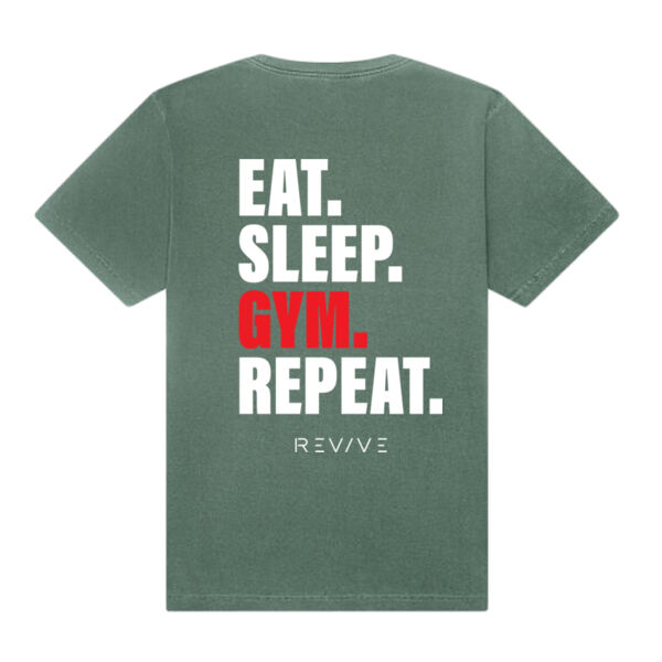 Print - Eat Sleep Revive white - Heavyweight Washed Tee Thumbnail