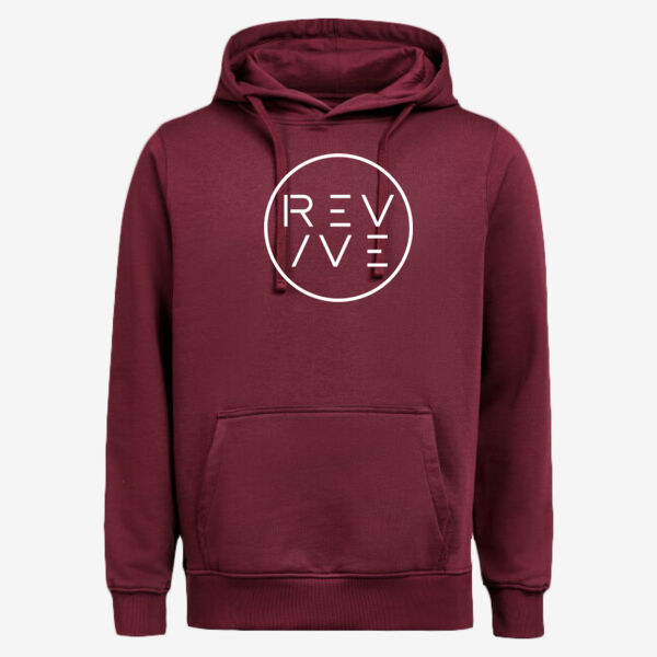 Hoodie Regular Fit - printed  Revive Circle  in white Thumbnail
