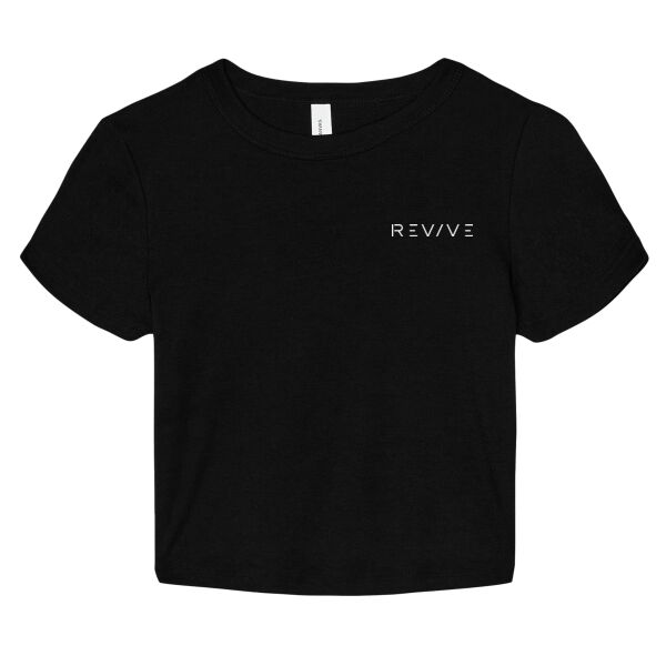 Print - Eat Sleep Revive White - Women's Micro Rib Baby Tee Thumbnail
