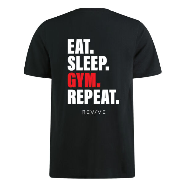 Print - Eat Sleep Revive White - Regular Fit Superwash 60 Pique Tee Thumbnail