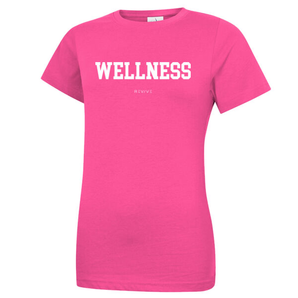 Print - WELLNESS White - Ladies Classic T-Shirt Thumbnail