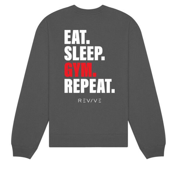 Print - Eat Sleep Project White - Crewneck Heavy Sweatshirt Thumbnail