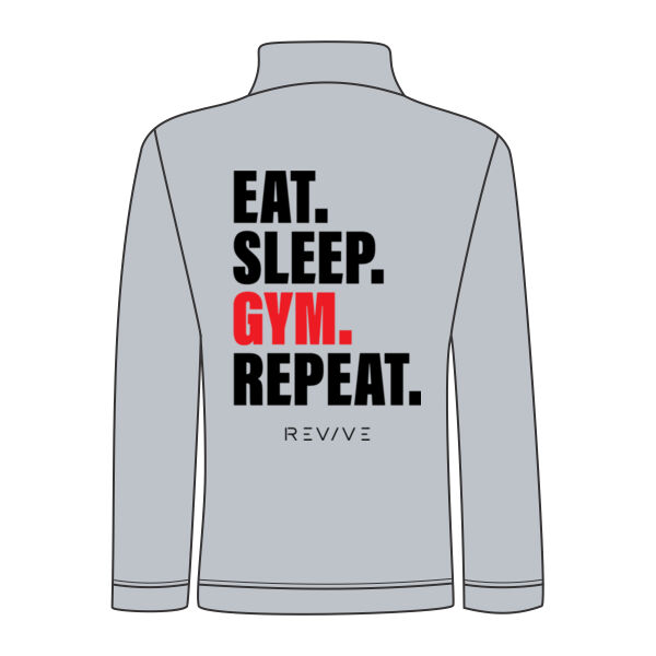 Print - Eat Sleep Revive Black - Ladies' Premium Sweat Jacket Thumbnail