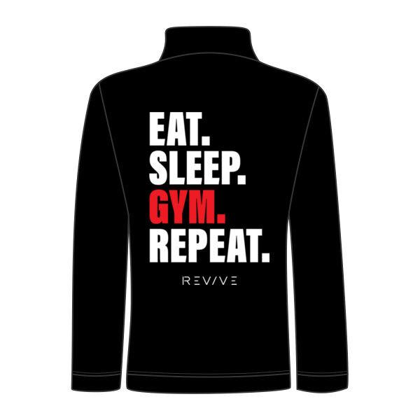 Print - Eat Sleep Revive White - Ladies' Premium Sweat Jacket Thumbnail