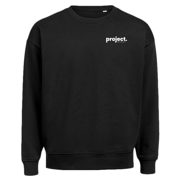 Print - Eat Sleep Project White - Crewneck Loose Fit Thumbnail
