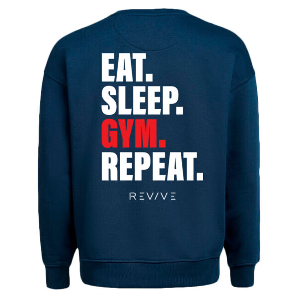 Print - Eat Sleep Revive White - Crewneck Loose Fit Thumbnail