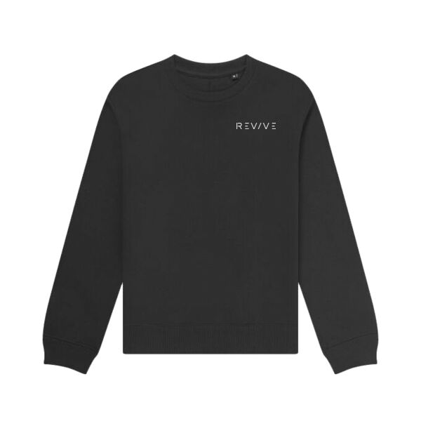Print - Eat Sleep Revive White - Organic Sweatshirt Thumbnail