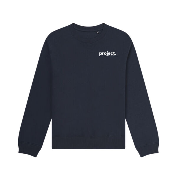 Print - Eat Sleep Project White - Organic Sweatshirt Thumbnail