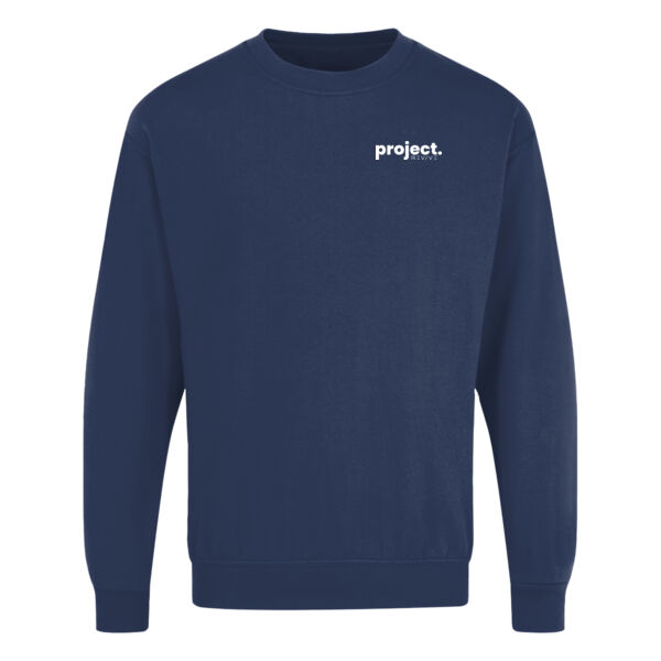 Print - Eat Sleep Project White - Eco Premium Sweatshirt Thumbnail