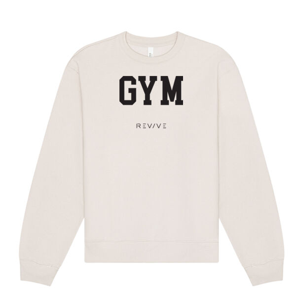 Print - GYM Black - Crewneck Heavy Sweatshirt Thumbnail