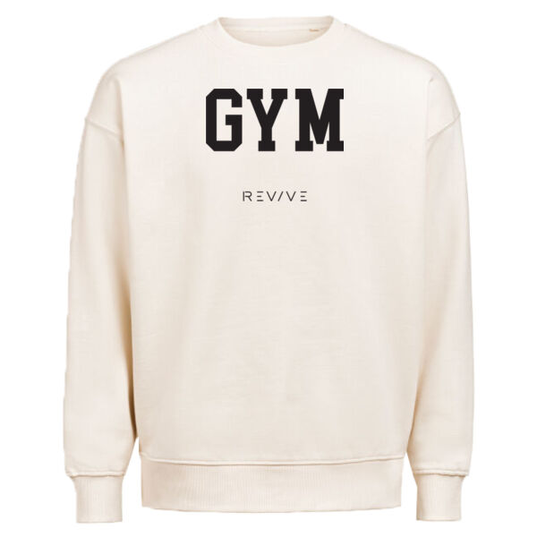 Print - GYM Black - Crewneck Loose Fit Thumbnail