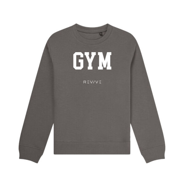 Print - GYM White - Organic Sweatshirt Thumbnail
