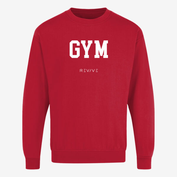 NuBlend® Sweatshirt - printed GYM Revive  in white Thumbnail