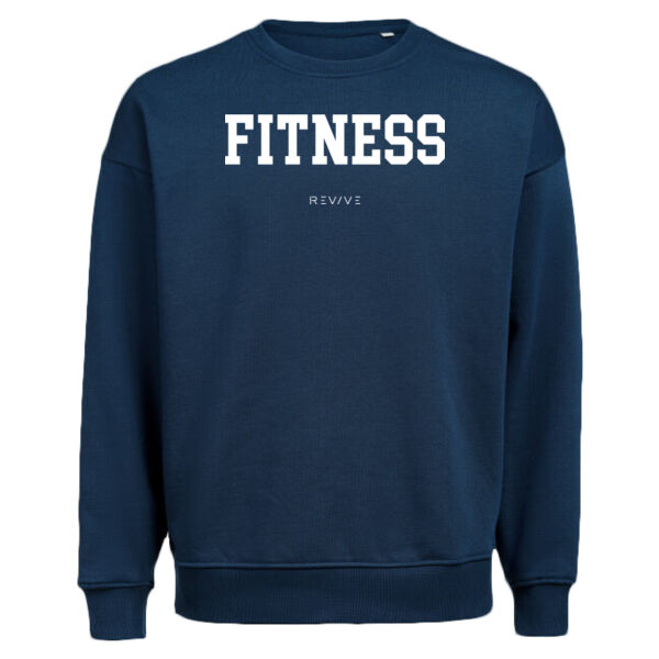 Print - FITNESS White - Crewneck Loose Fit Thumbnail