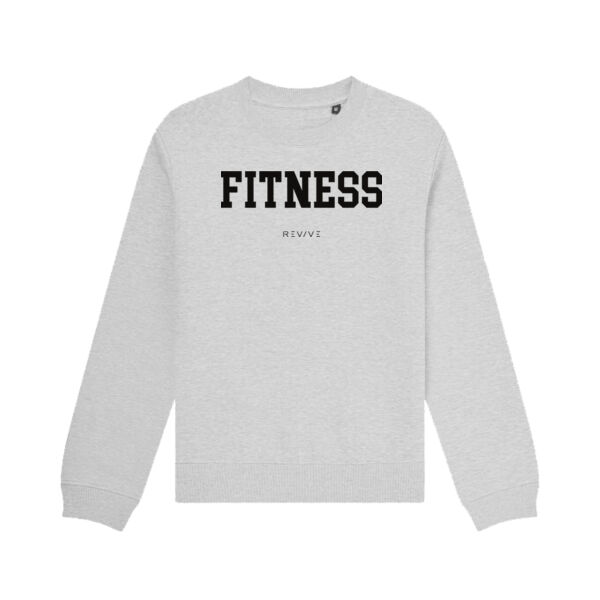 Print - FITNESS Black - Organic Sweatshirt Thumbnail