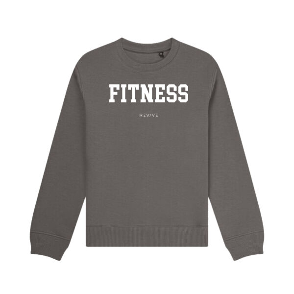 Print - FITNESS White - Organic Sweatshirt Thumbnail