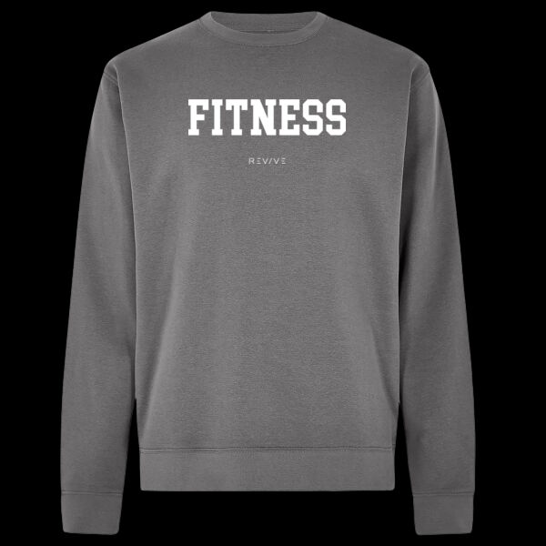 Print - FITNESS White - Regular Fit Sweatshirt Thumbnail