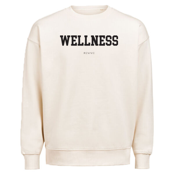 Print - WELLNESS Black - Crewneck Loose Fit Thumbnail