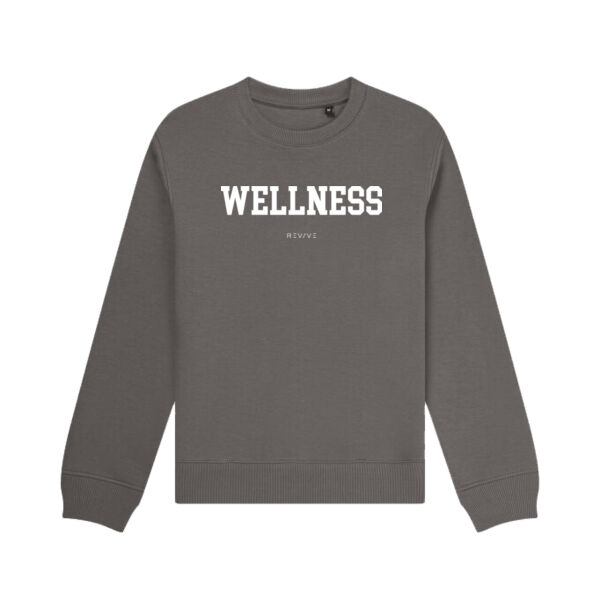 Print - WELLNESS White - Organic Sweatshirt Thumbnail