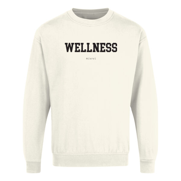 Print - WELLNESS Black - Eco Premium Sweatshirt Thumbnail