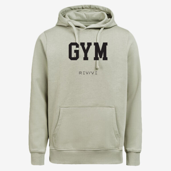 Hoodie Regular Fit - printed GYM Revive  in black Thumbnail