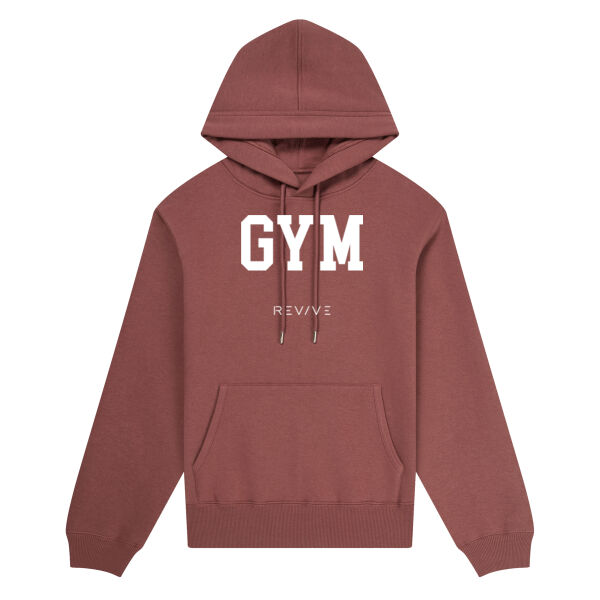 Print - GYM White - Organic Hoodie Thumbnail