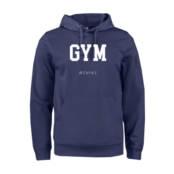 Print - GYM White - Basic Active Hoody Thumbnail