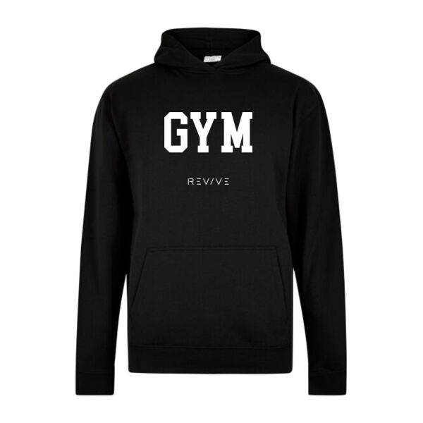 Print - GYM White - Regular Fit Superwash® 60° Hoodie Thumbnail