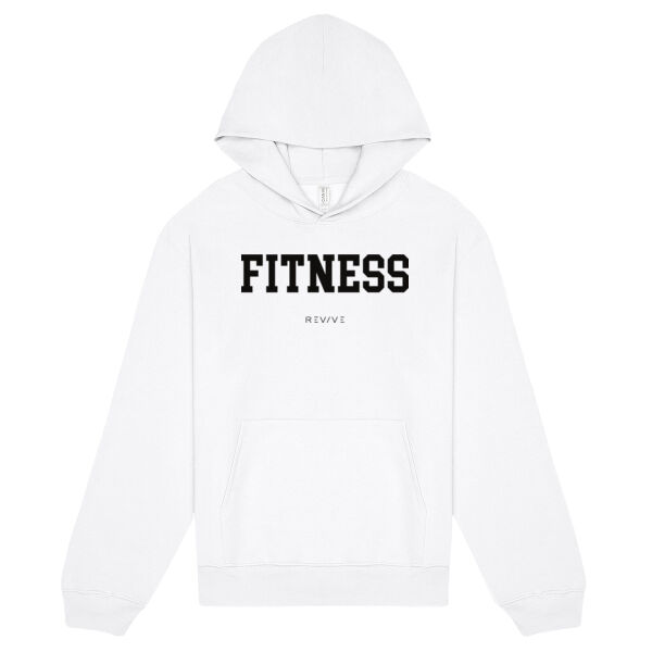 Print - FITNESS Black - Heavy Pullover Hoodie Thumbnail
