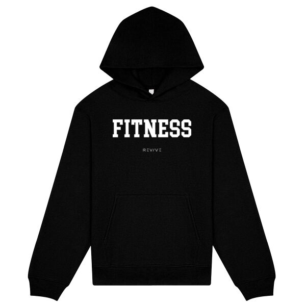 Print - FITNESS White - Heavy Pullover Hoodie Thumbnail