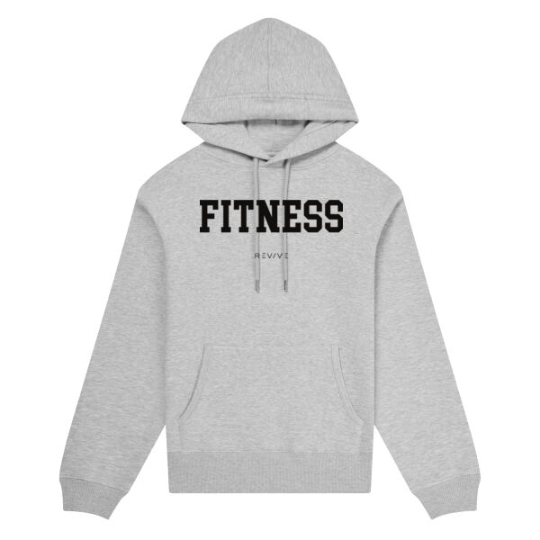 Print - FITNESS Black - Organic Hoodie Thumbnail