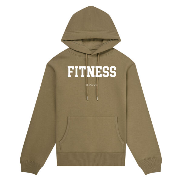 Print - FITNESS White - Organic Hoodie Thumbnail