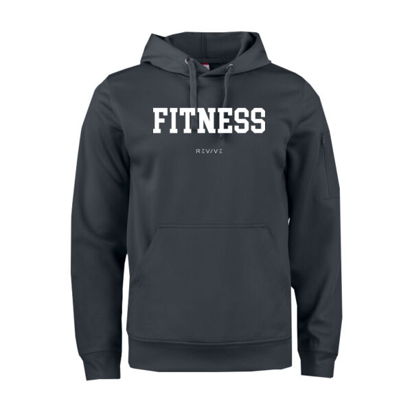 Print - FITNESS White - Basic Active Hoody Thumbnail