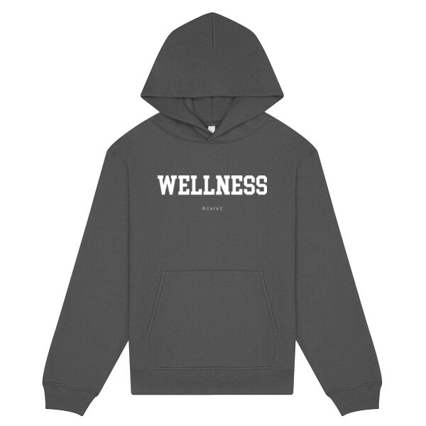 Print - WELLNESS White - Heavy Pullover Hoodie Thumbnail