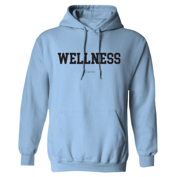 Print - WELLNESS Black - Heavy Blend™ Adult Hooded Sweatshirt Thumbnail