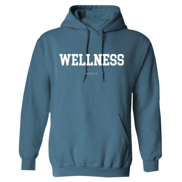 Print - WELLNESS White - Heavy Blend™ Adult Hooded Sweatshirt Thumbnail
