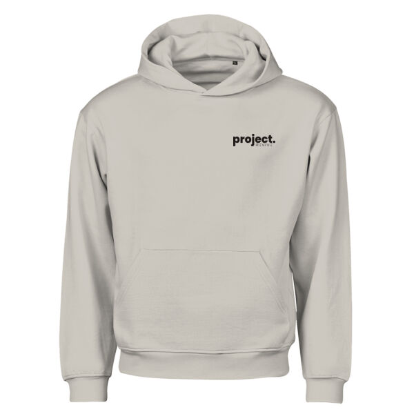 Print - Eat Sleep Project Black - Urban Heavy Loose Fit Hood Sweat Thumbnail