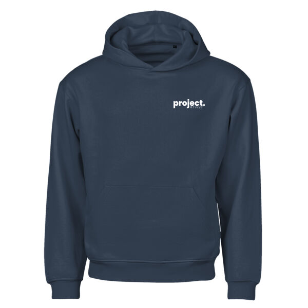 Print - Eat Sleep Project White - Urban Heavy Loose Fit Hood Sweat Thumbnail