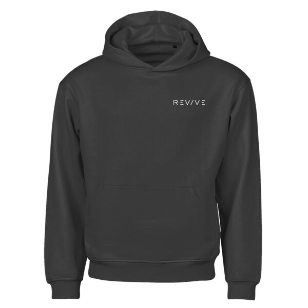 Print - Eat Sleep Revive White - Urban Heavy Loose Fit Hood Sweat Thumbnail