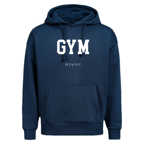 Print - GYM White - Hoodie Loose Fit Thumbnail