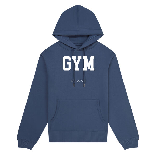 Print - GYM White - Organic Hoodie Thumbnail