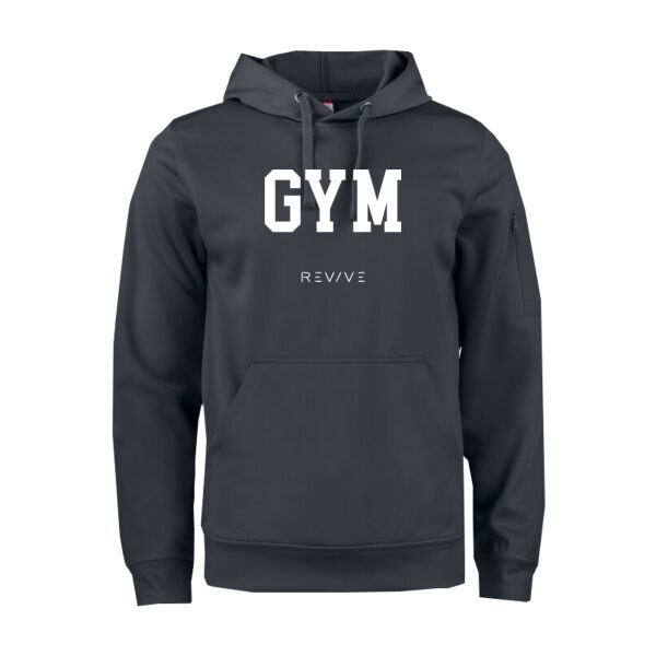 Print - GYM White - Basic Active Hoody Thumbnail