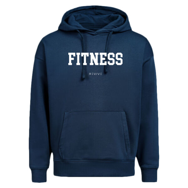 Print - FITNESS White - Hoodie Loose Fit Thumbnail