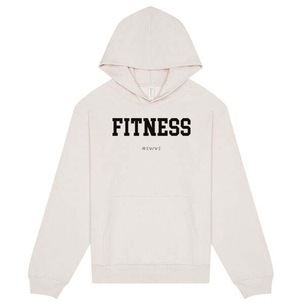 Print - FITNESS Black - Heavy Pullover Hoodie Thumbnail