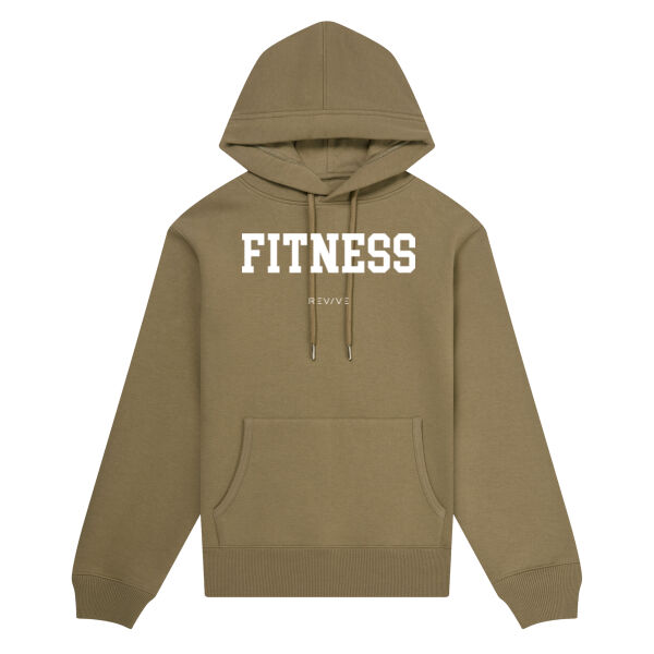 Print - FITNESS White - Organic Hoodie Thumbnail