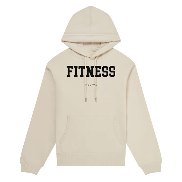Print - FITNESS Black - Organic Hoodie Thumbnail