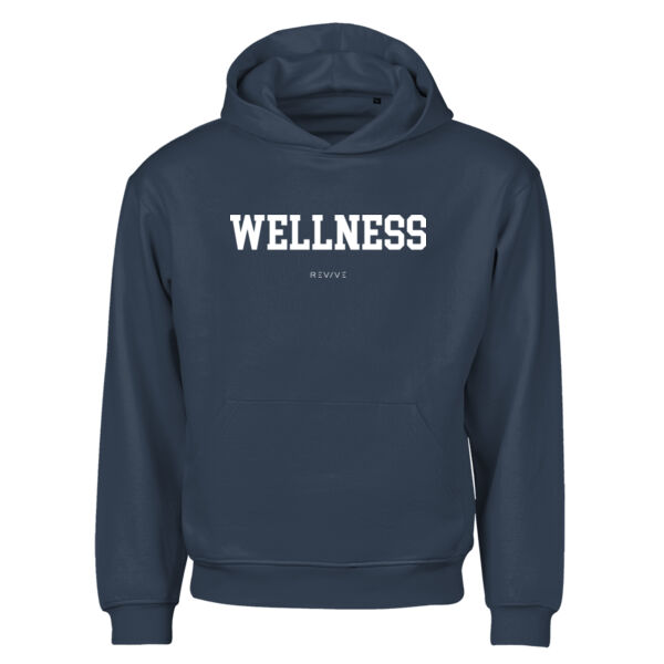 Print - FITNESS White - Urban Heavy Loose Fit Hood Sweat Thumbnail