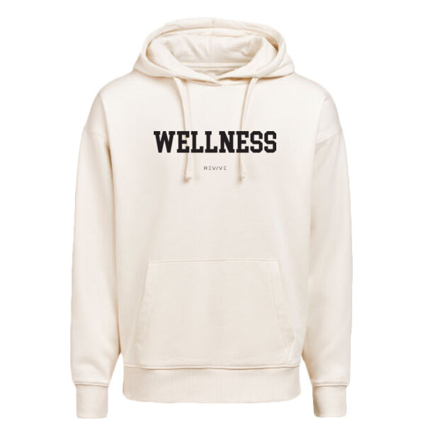 Print - WELLNESS Black - Hoodie Loose Fit Thumbnail